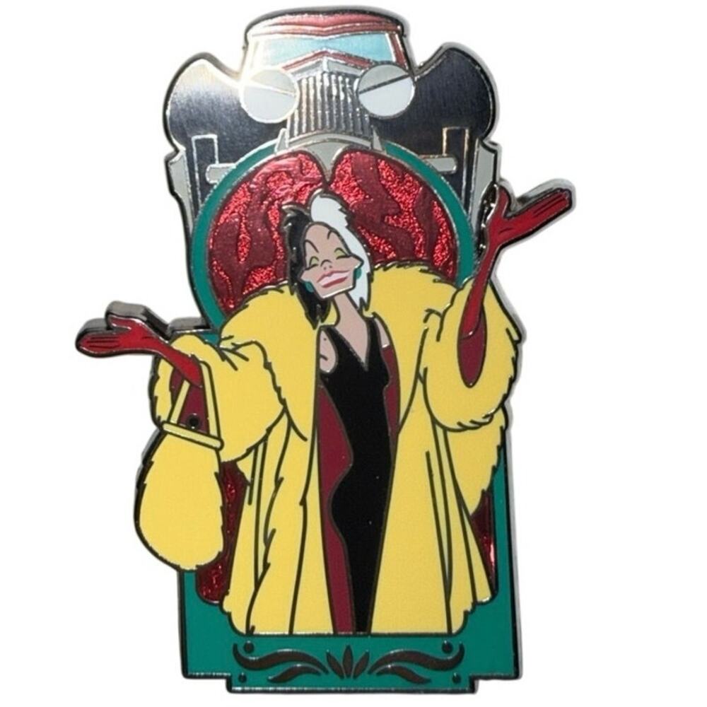 Cruella De Vil 101 Dalmatians Disney Villains Portraits Mystery Box Pin